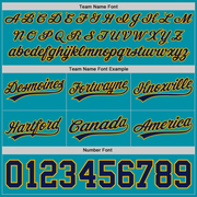 Custom Teal Navy-Gold Authentic Throwback Basketball Shorts