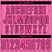 Custom Pink Light Pink-Black Geometric Shape Sublimation Soccer Uniform Jersey