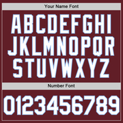 Custom Burgundy White-Light Blue Performance Vapor Golf Polo Shirt