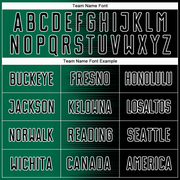 Custom Black Kelly Green-White Gradient Line Sublimation Soccer Uniform Jersey