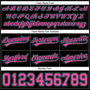 Custom Black Pink-Aqua Authentic Basketball Shorts