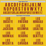 Custom Yellow Crimson Performance Golf Polo Shirt