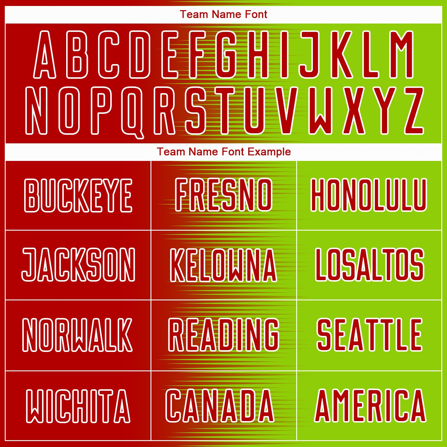 Custom Red Neon Green-White Gradient Line Sublimation Soccer Uniform Jersey