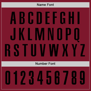 Custom Crimson Black-Cream Performance Golf Polo Shirt