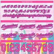 Custom Pink Purple 3D Pattern Hawaii Palm Trees Authentic Basketball Shorts