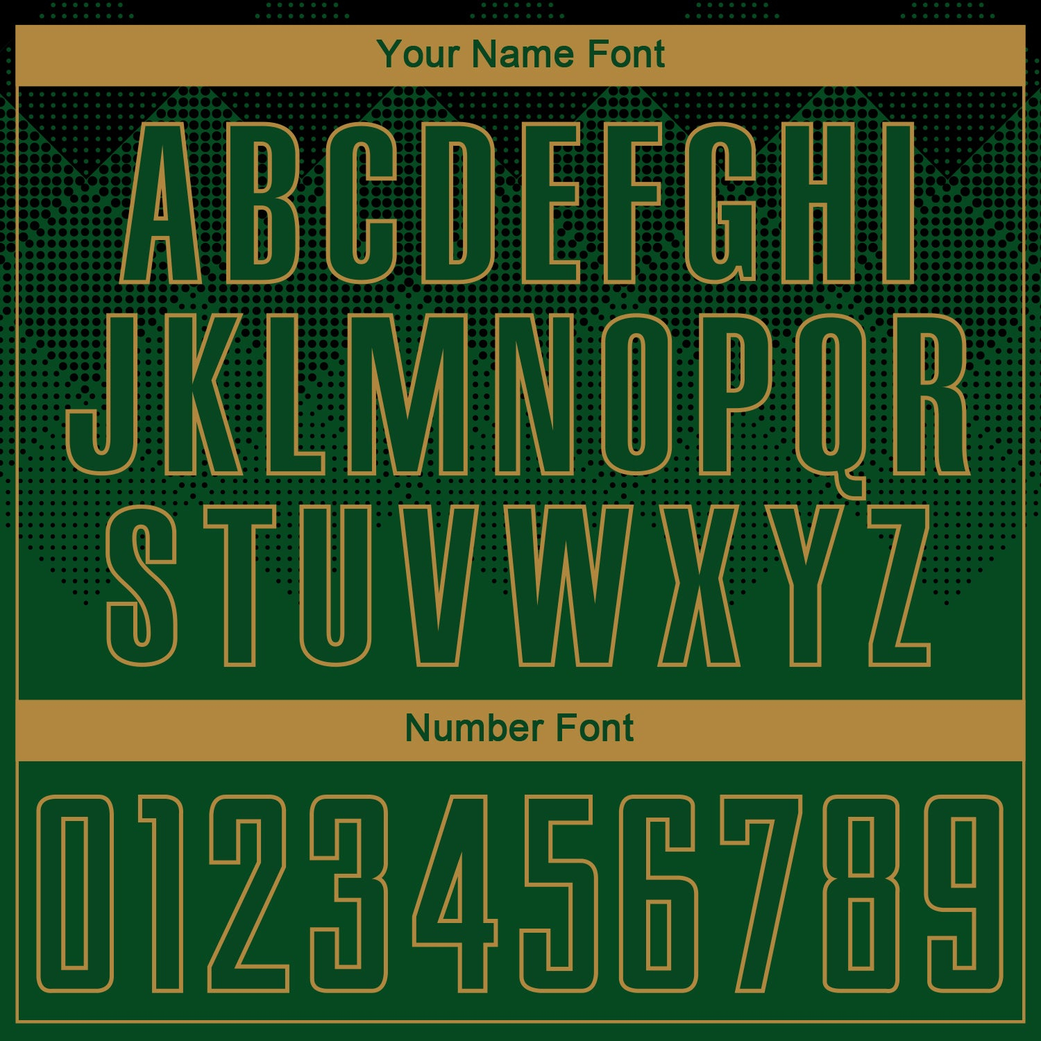 Custom Black Green-Old Gold Sublimation Soccer Uniform Jersey