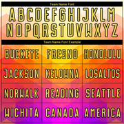 Custom Yellow Hot Pink-Black Geometric Shapes Sublimation Soccer Uniform Jersey