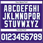 Custom Purple White-Light Blue Performance Vapor Golf Polo Shirt