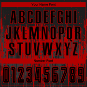 Custom Red Black Sublimation Soccer Uniform Jersey