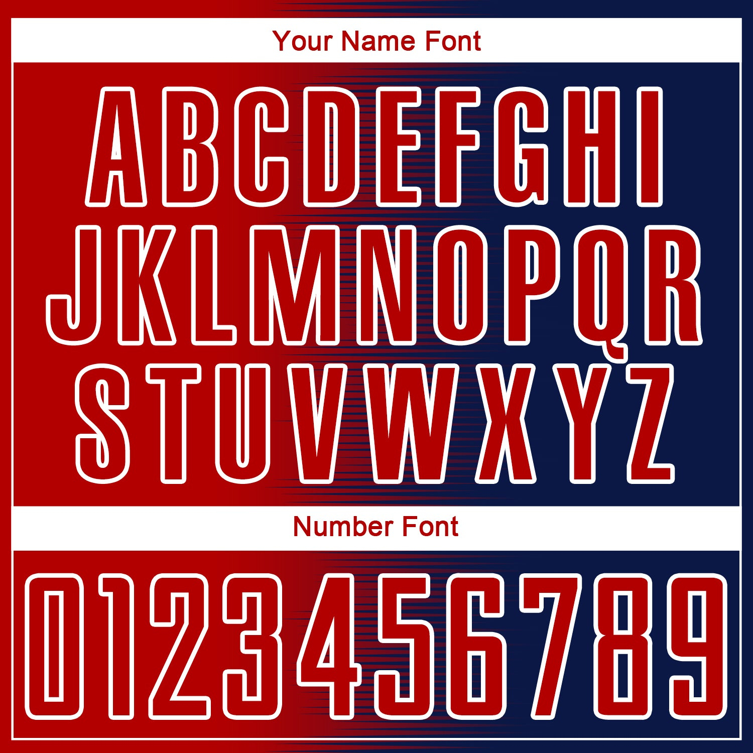 Custom Navy Red-White Gradient Line Sublimation Soccer Uniform Jersey