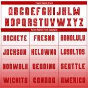 Custom White Red Sublimation Long Sleeve Fade Fashion Soccer Uniform Jersey