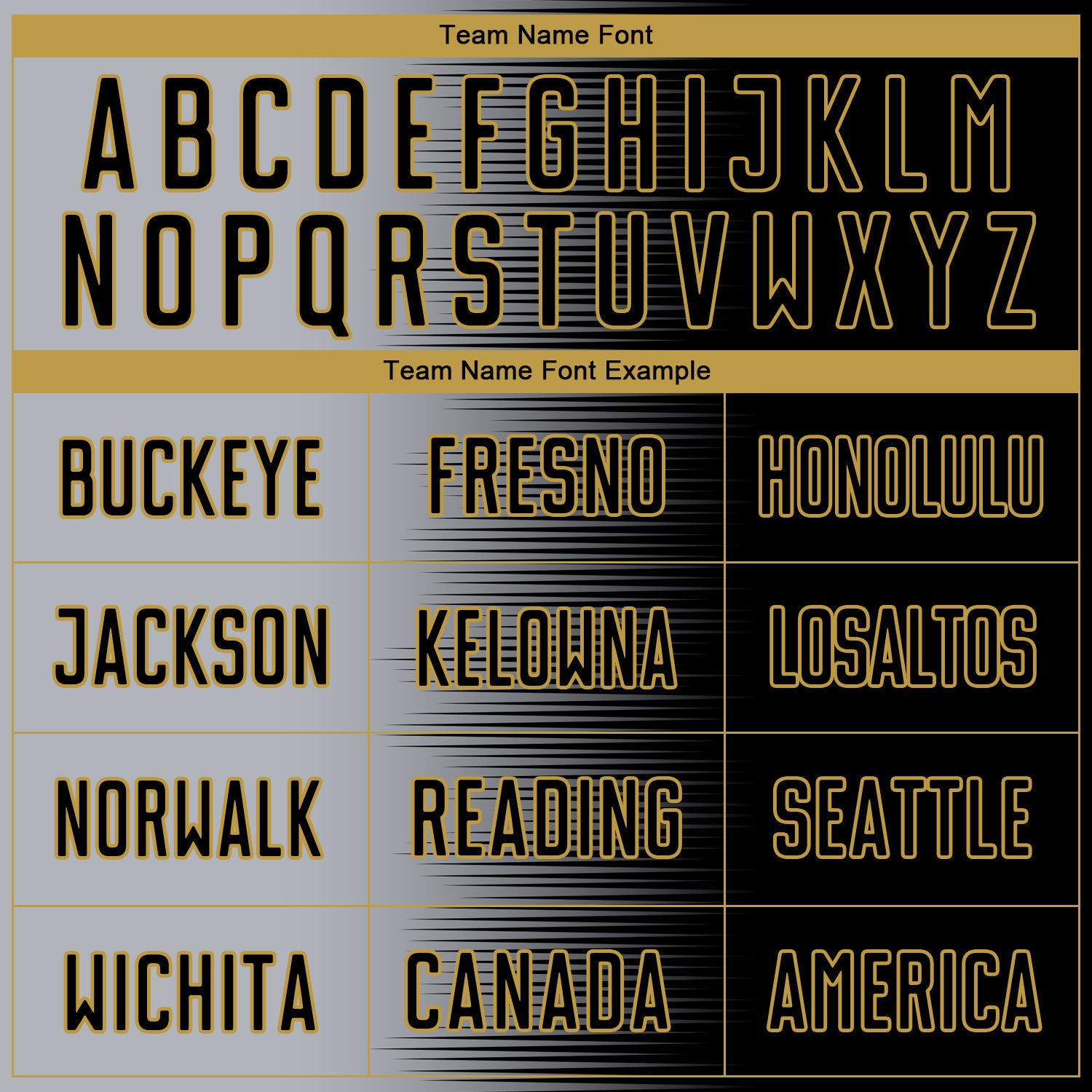 Custom Black Gray-Old Gold Gradient Line Sublimation Soccer Uniform Jersey