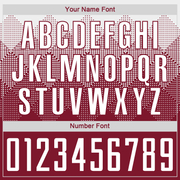 Custom Crimson White Sublimation Soccer Uniform Jersey