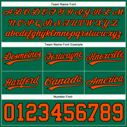 Custom Kelly Green Orange-Black Authentic Basketball Shorts