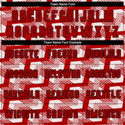 Custom Red Black-White Line Sublimation Soccer Uniform Jersey