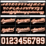 Custom Black White-Orange Authentic Basketball Shorts