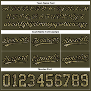 Custom Olive Camo Cream-Black Authentic Salute To Service Basketball Shorts