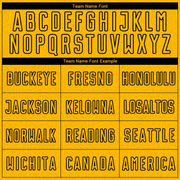 Custom Gold Black Geometric Shape Sublimation Soccer Uniform Jersey