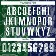 Custom Graffiti Pattern Green-Navy Scratch Sublimation Soccer Uniform Jersey