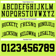 Custom Neon Green Black-White Authentic Throwback Basketball Shorts