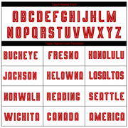 Custom White Red-Black Sublimation Fade Fashion Soccer Uniform Jersey