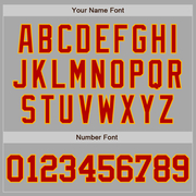 Custom Gray Red-Gold Two-Button Unisex Softball Jersey