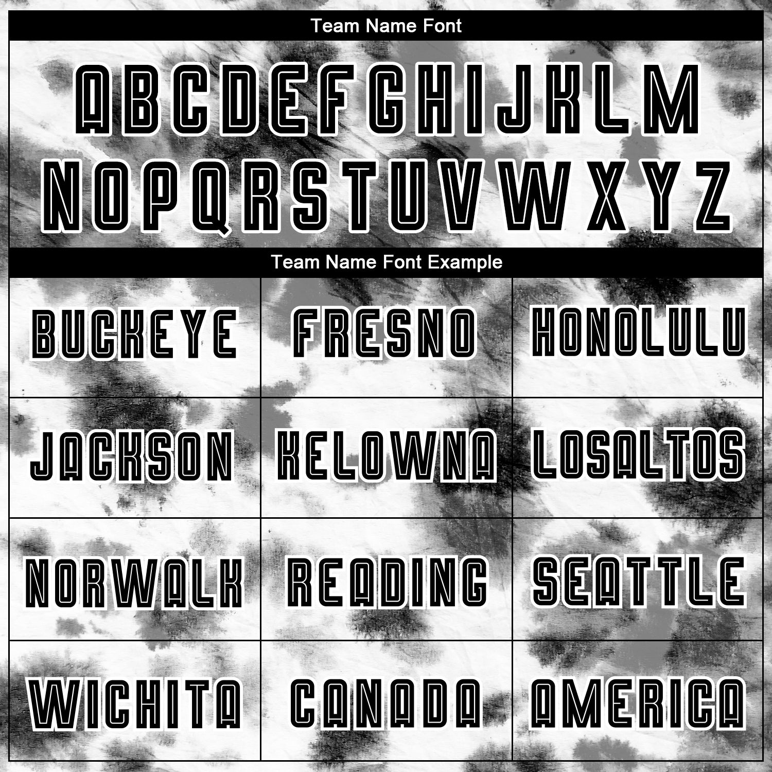 Custom Tie Dye Black-White Sublimation Soccer Uniform Jersey