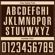 Custom Brown Cream Sublimation Soccer Uniform Jersey