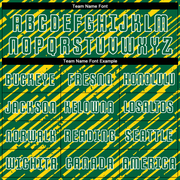 Custom Kelly Green Kelly Green-Gold Sublimation Soccer Uniform Jersey