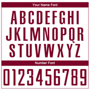 Custom White Maroon Sublimation Soccer Uniform Jersey