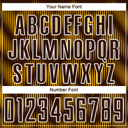 Custom Brown Gold-White Line Sublimation Soccer Uniform Jersey