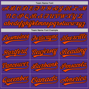 Custom Purple Black-Orange Two-Button Unisex Softball Jersey