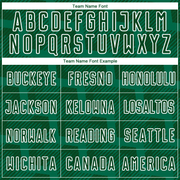 Custom Green White Lines Sublimation Soccer Uniform Jersey