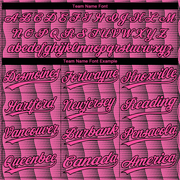 Custom Pink Pink-Black 3D Pattern Two-Button Unisex Softball Jersey