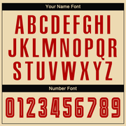 Custom Cream Red-Black Sublimation Fade Fashion Soccer Uniform Jersey