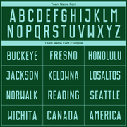 Custom Green Ice Blue Sublimation Soccer Uniform Jersey