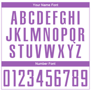 Custom White Medium Purple Sublimation Soccer Uniform Jersey