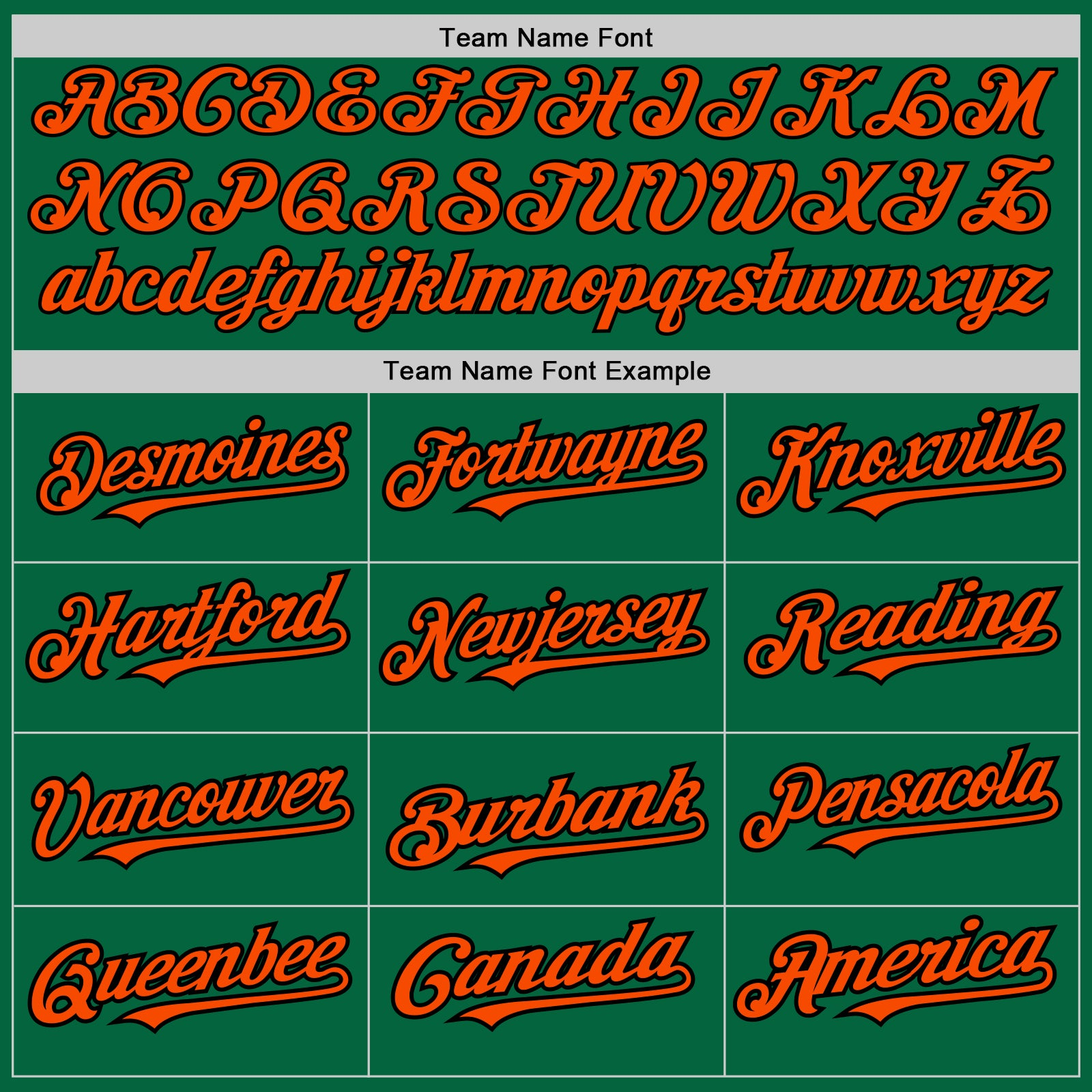 Custom Kelly Green Black Pinstripe Orange Two-Button Unisex Softball Jersey