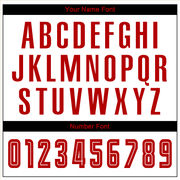 Custom White Red-Black Sublimation Fade Fashion Soccer Uniform Jersey