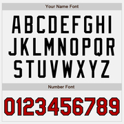 Custom White Black Pinstripe Red Two-Button Unisex Softball Jersey