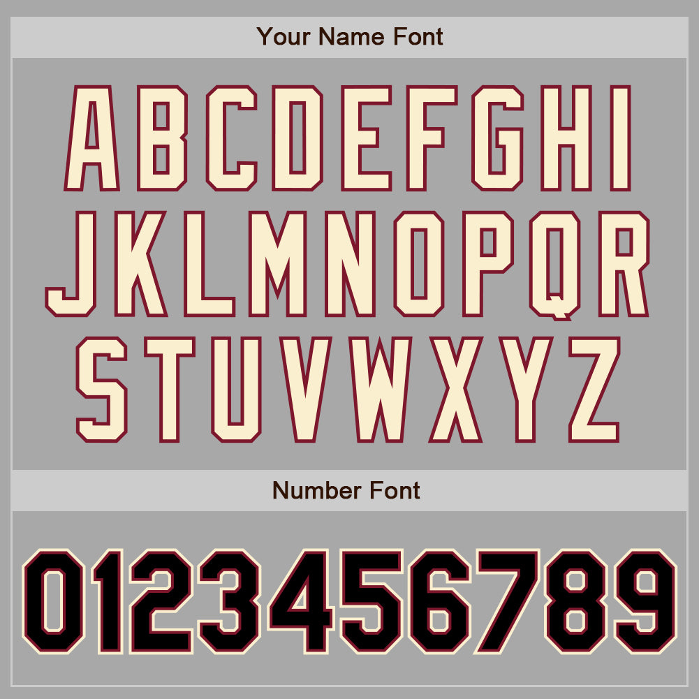 Custom Gray Black Crimson-Cream Two-Button Unisex Softball Jersey