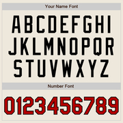 Custom Cream Red-Black Two-Button Unisex Softball Jersey