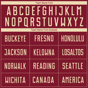 Custom Crimson Cream Sublimation Soccer Uniform Jersey