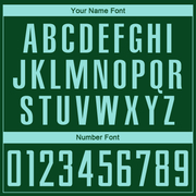 Custom Green Ice Blue Sublimation Soccer Uniform Jersey