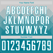 Custom Teal White Sublimation Soccer Uniform Jersey