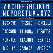 Custom US Navy Blue Black Geometric Shapes Sublimation Soccer Uniform Jersey