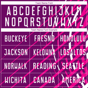 Custom Pink White-Crimson Sublimation Soccer Uniform Jersey