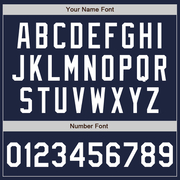 Custom Navy White Two-Button Unisex Softball Jersey