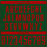 Custom Green Red Sublimation Soccer Uniform Jersey