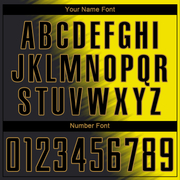 Custom Gold Black-Old Gold Sublimation Soccer Uniform Jersey